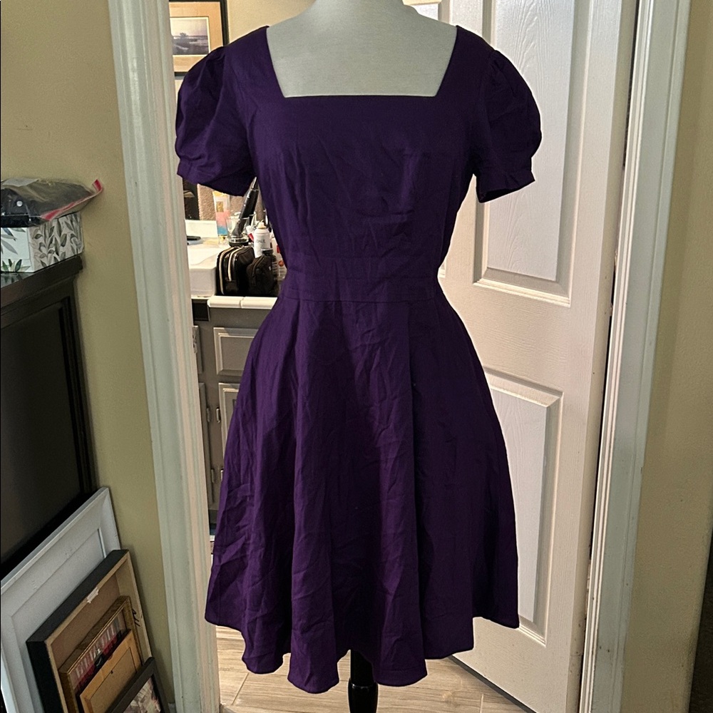 Elegant Purple Women's Dress